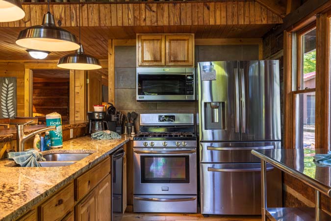 Large gathering space inside High Point Lodge