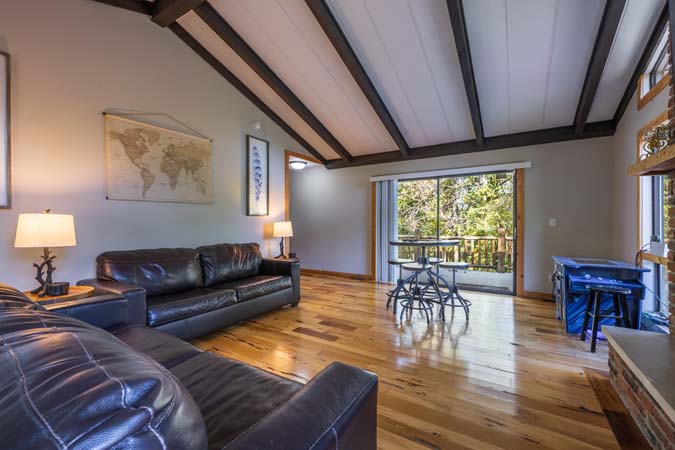 Open lawn space for games at High Point Lodge